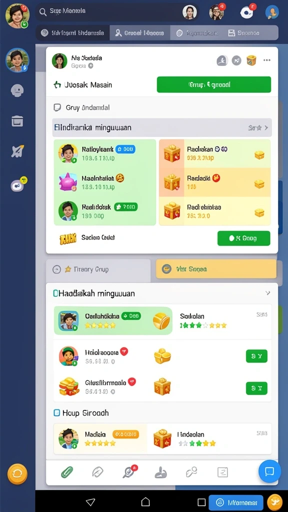 Fitur multiplayer yang memungkinkan bermain dengan teman.