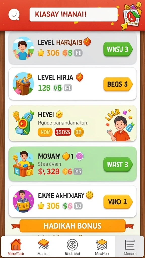 Tangkapan layar dari salah satu misi menantang.