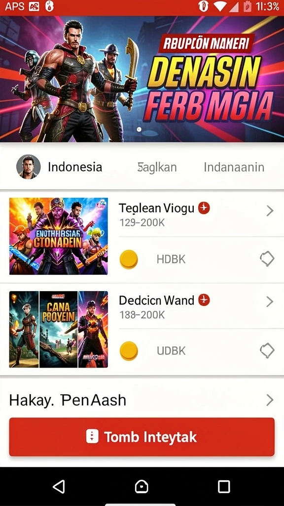 Tampilan awal aplikasi GACOR77 yang menarik.