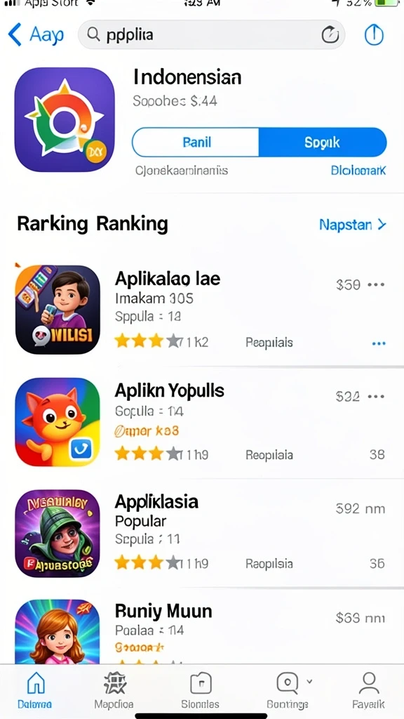 Tampilan antarmuka yang menarik dan user-friendly.