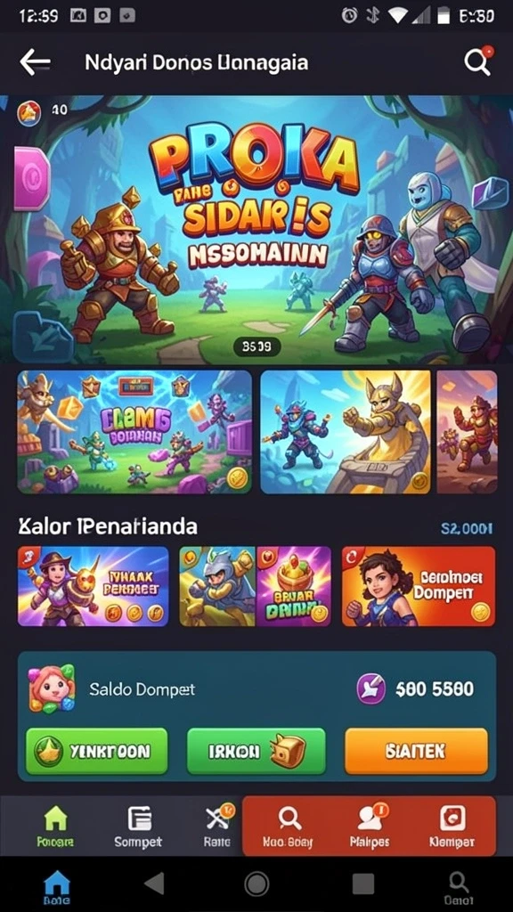Mode permainan kompetitif yang seru dengan teman-teman.