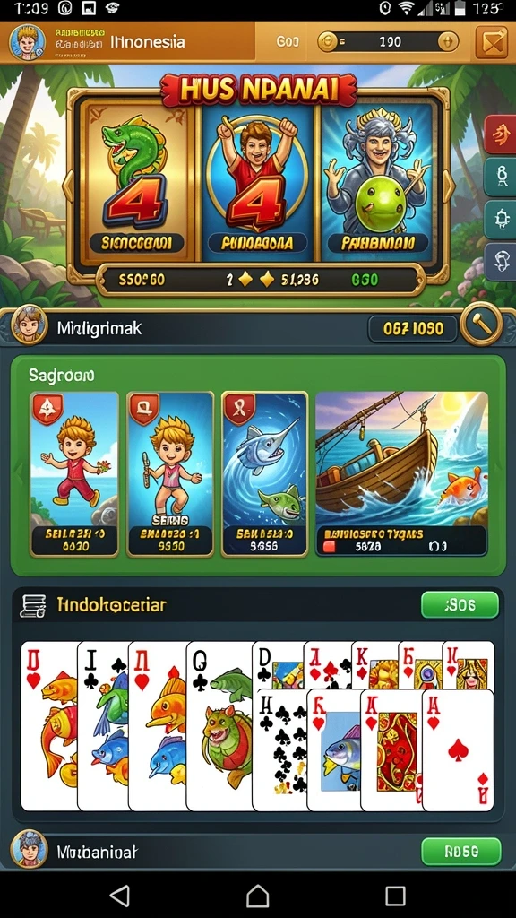 Tampilan grafik menawan dari salah satu permainan kartu di JAYABET.