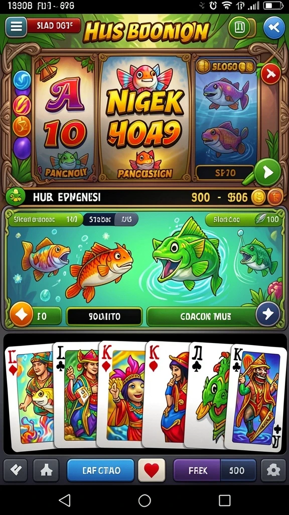 Karakter unik siap untuk beraksi dalam game.