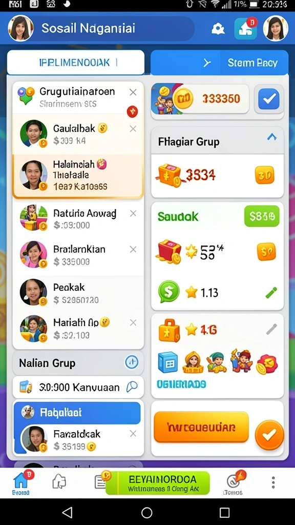 Grafis yang cerah dan efek suara yang menyenangkan.