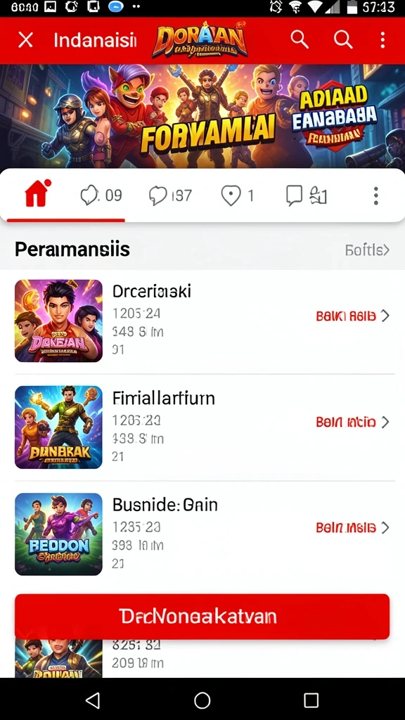 Screenshot permainan yang menampilkan grafis berkualitas tinggi.