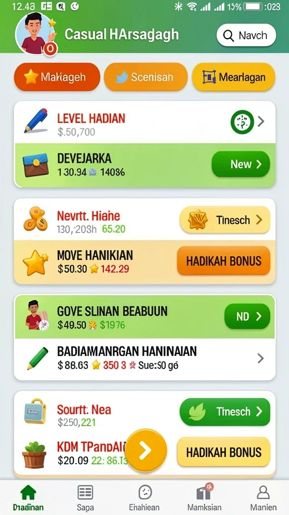 Tampilan antarmuka yang user-friendly dan menarik.