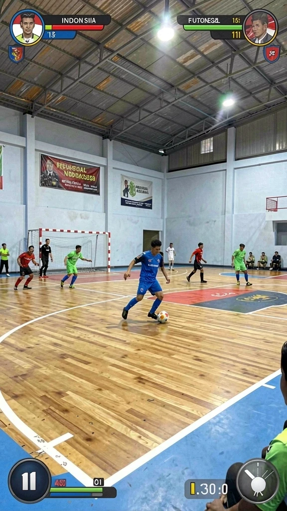 Menampilkan pertempuran seru antara pemain.