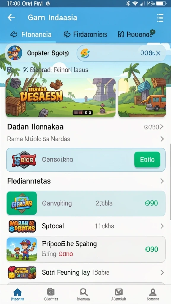 Tampilan karakter utama dalam petualangan.