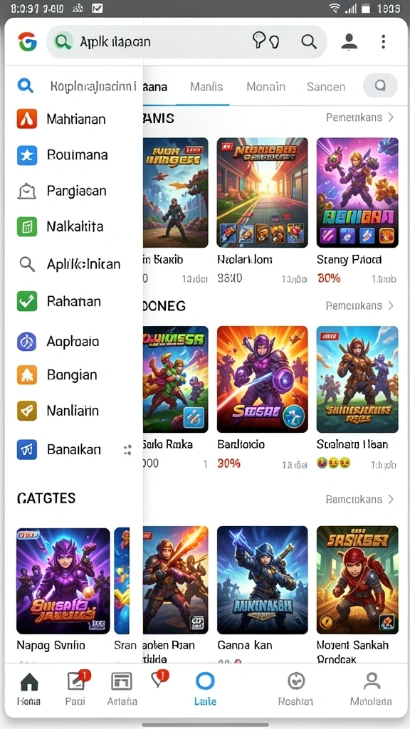 Grafis menawan saat memasuki level baru.