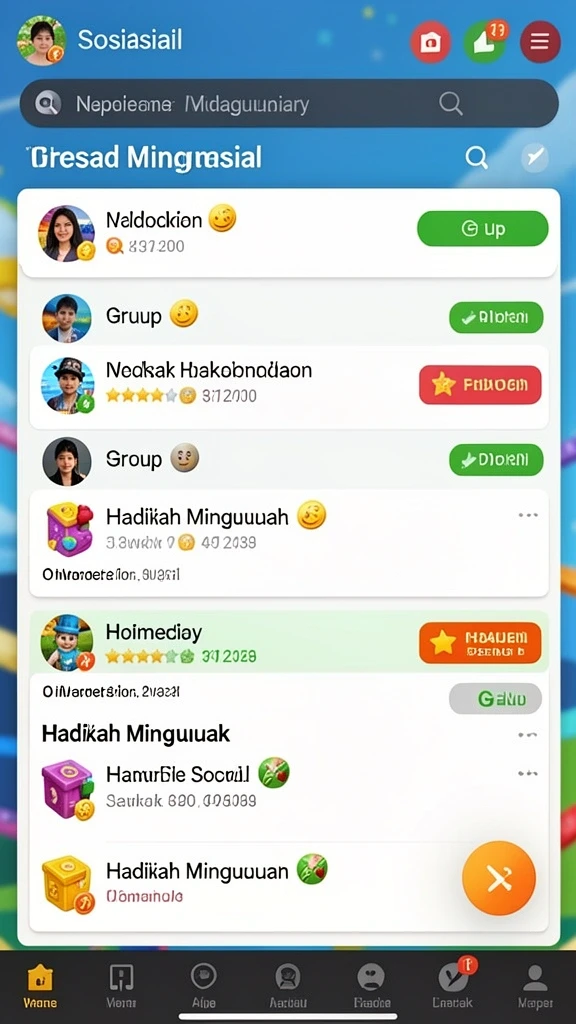 Berbagai pilihan permainan yang tersedia untuk semua orang.