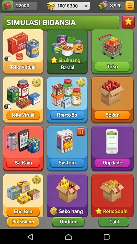 Karakter-karakter lucu yang siap untuk dimainkan.