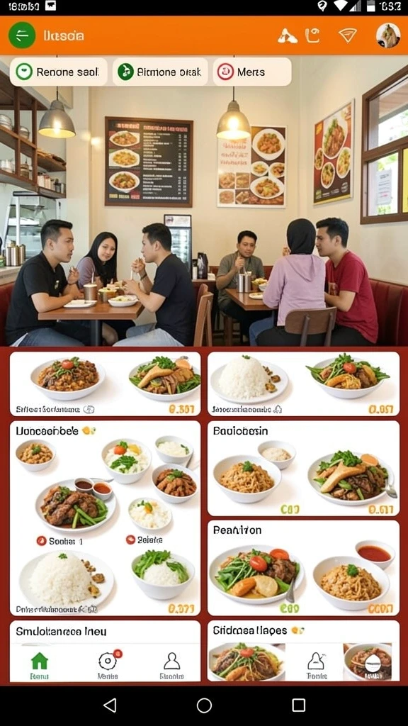 Tampilan antarmuka yang menawan dan mudah dinavigasi.