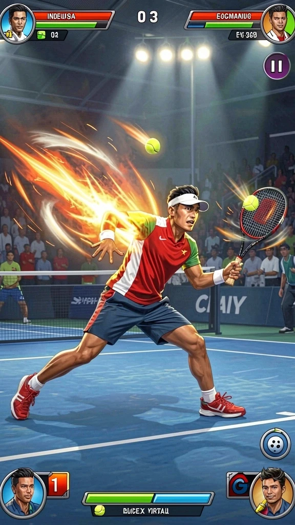 Tampilan utama aplikasi dengan berbagai pilihan permainan.