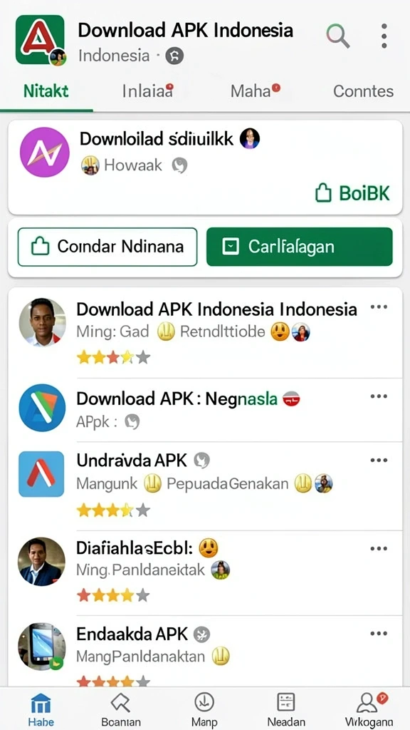 Tampilan menu utama V98 yang menarik.