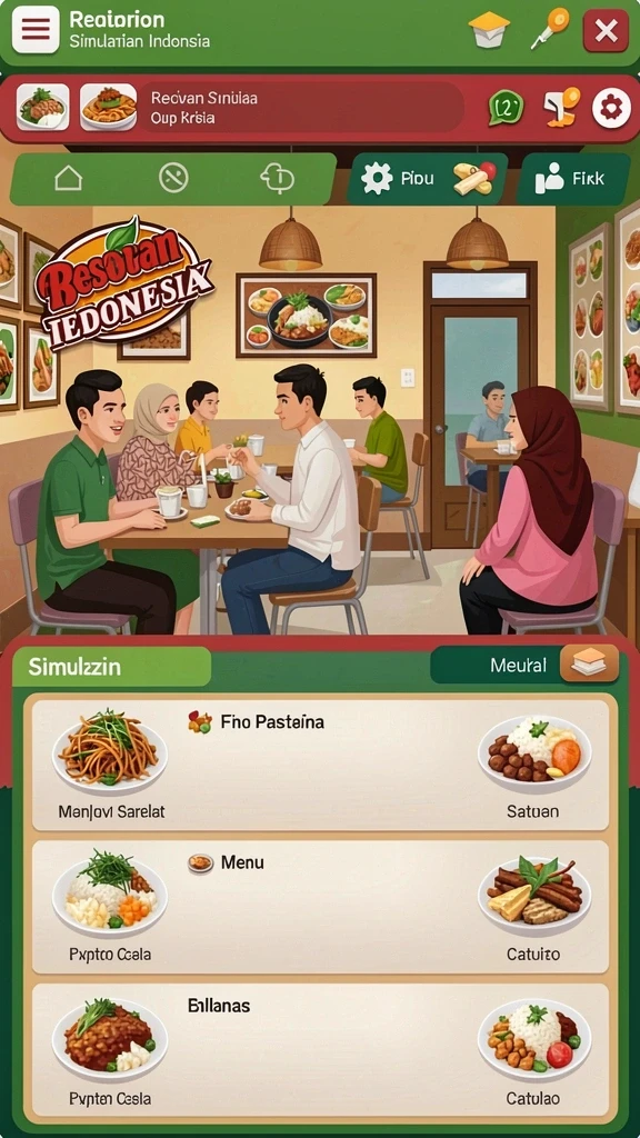 Tampilan awal game VV62 yang menarik.